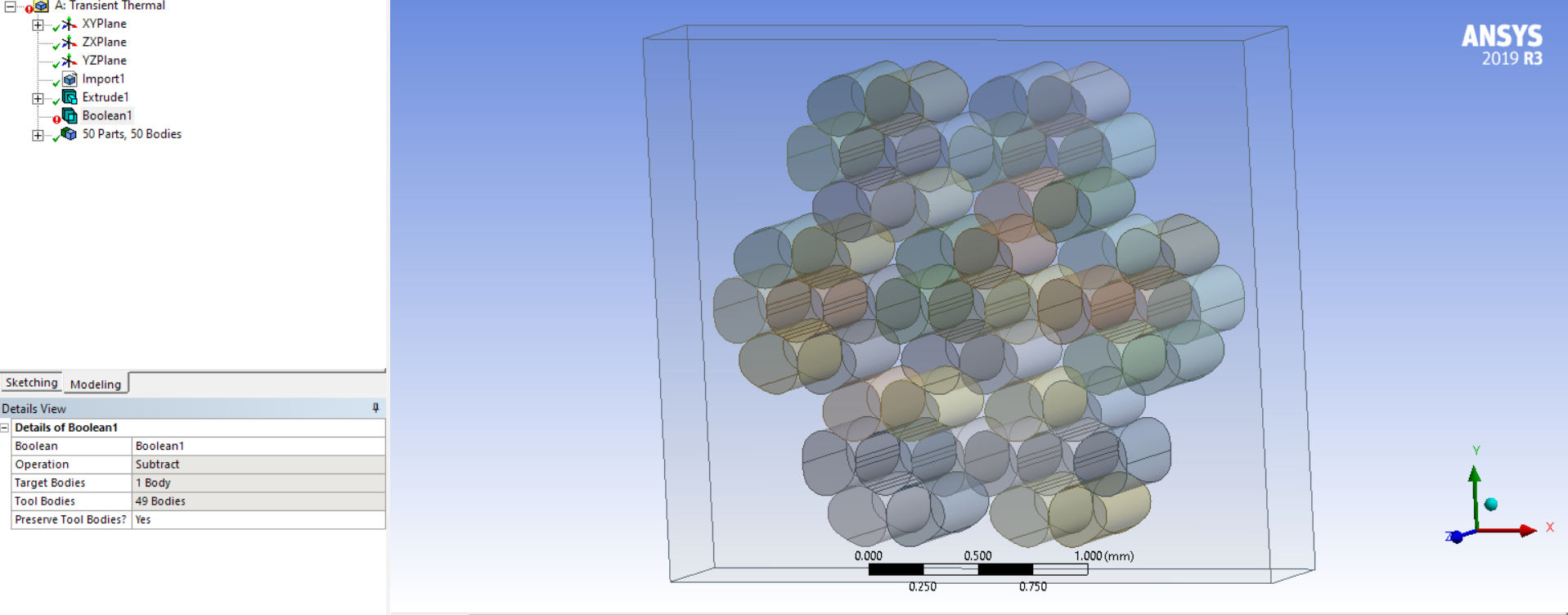 Subtract 3D failure